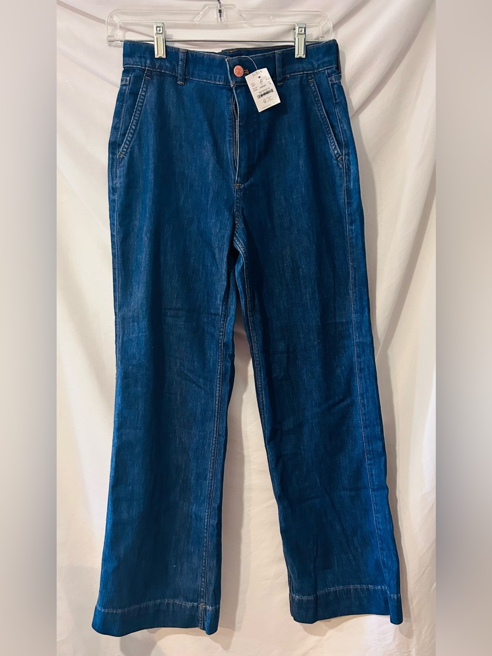 J. Crew Wide- Leg Trouser Denium All-day Stretch Size 25